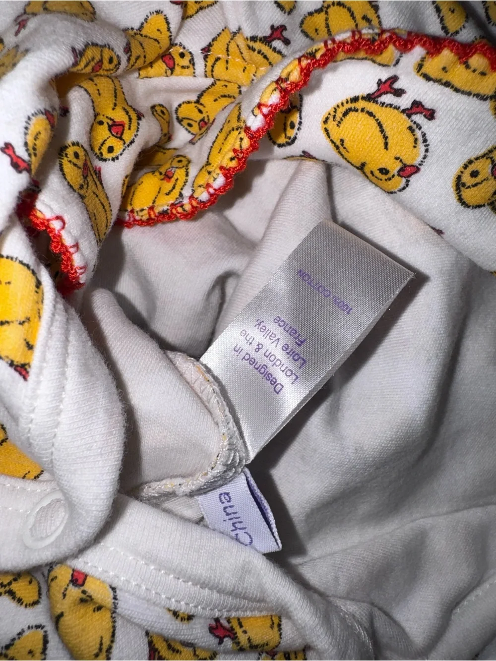 Rachel Riley Yellow Chick Print Footed One-Piece 6 months